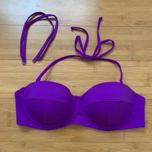 J. CREW Purple Underwire Bikini Top